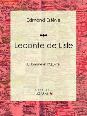 cover image of Leconte de Lisle